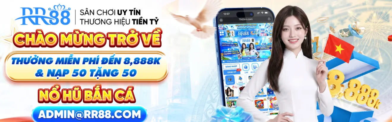 RR88 welcome back bonus up to 8,888K